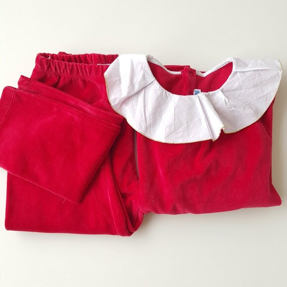 Jacadi !  Girls Velour pajama set ( 8yrs ) - Picture 1 of 8
